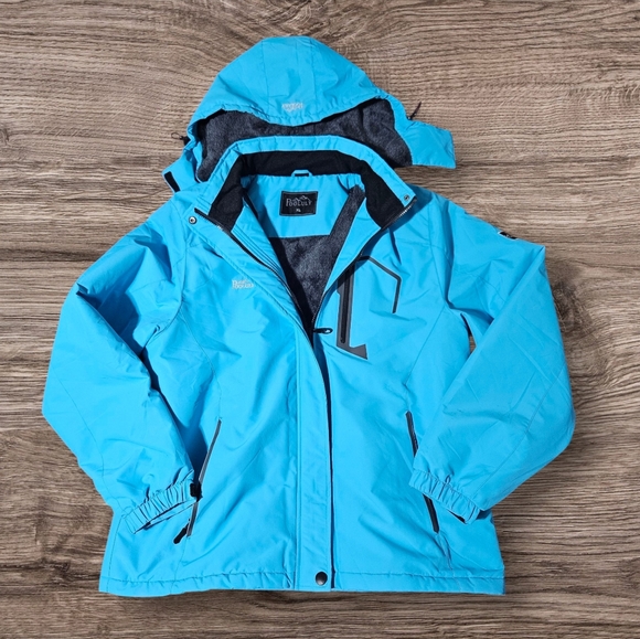 Pooluly Men's Ski Jacket Waterproof Hooded Snowboarding Snow XL NWOT Breathable - Picture 11 of 15